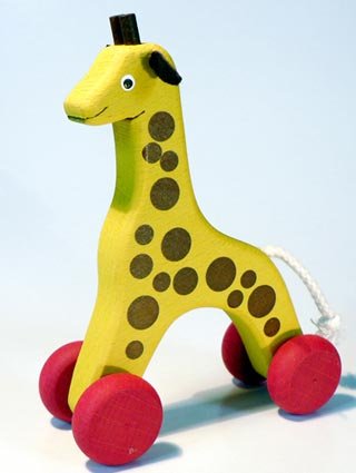 Žirafa na kolečkách 